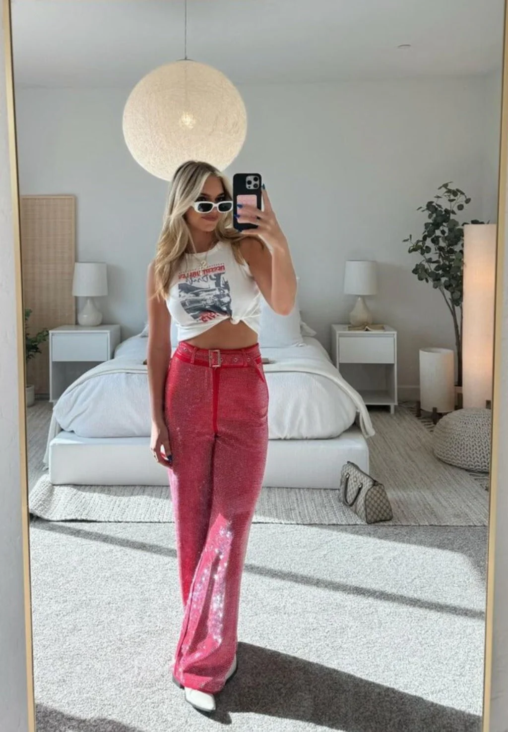 Ace Red Rhinestone Pants - Image 2