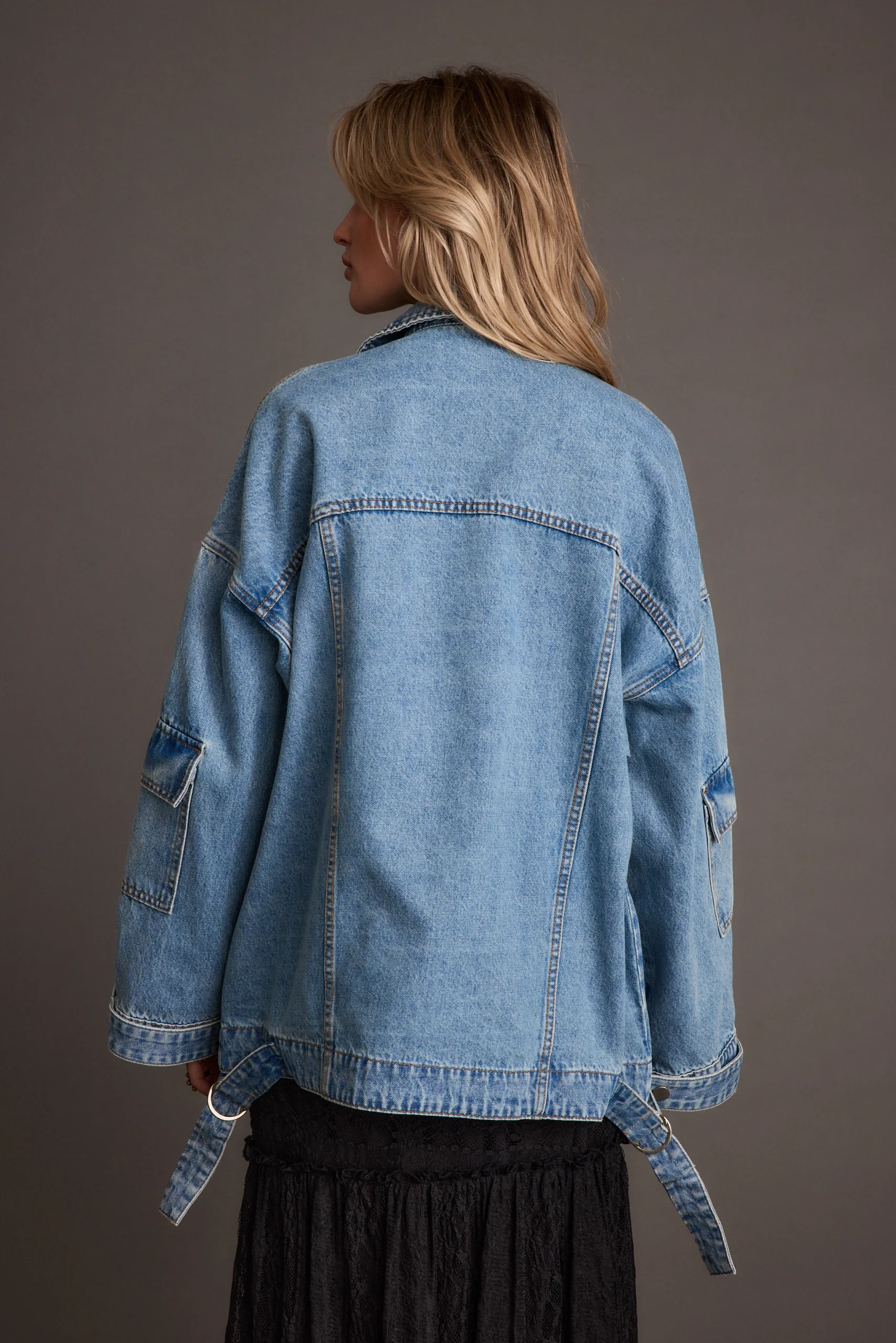 Axel Denim Cargo Jacket - Image 3