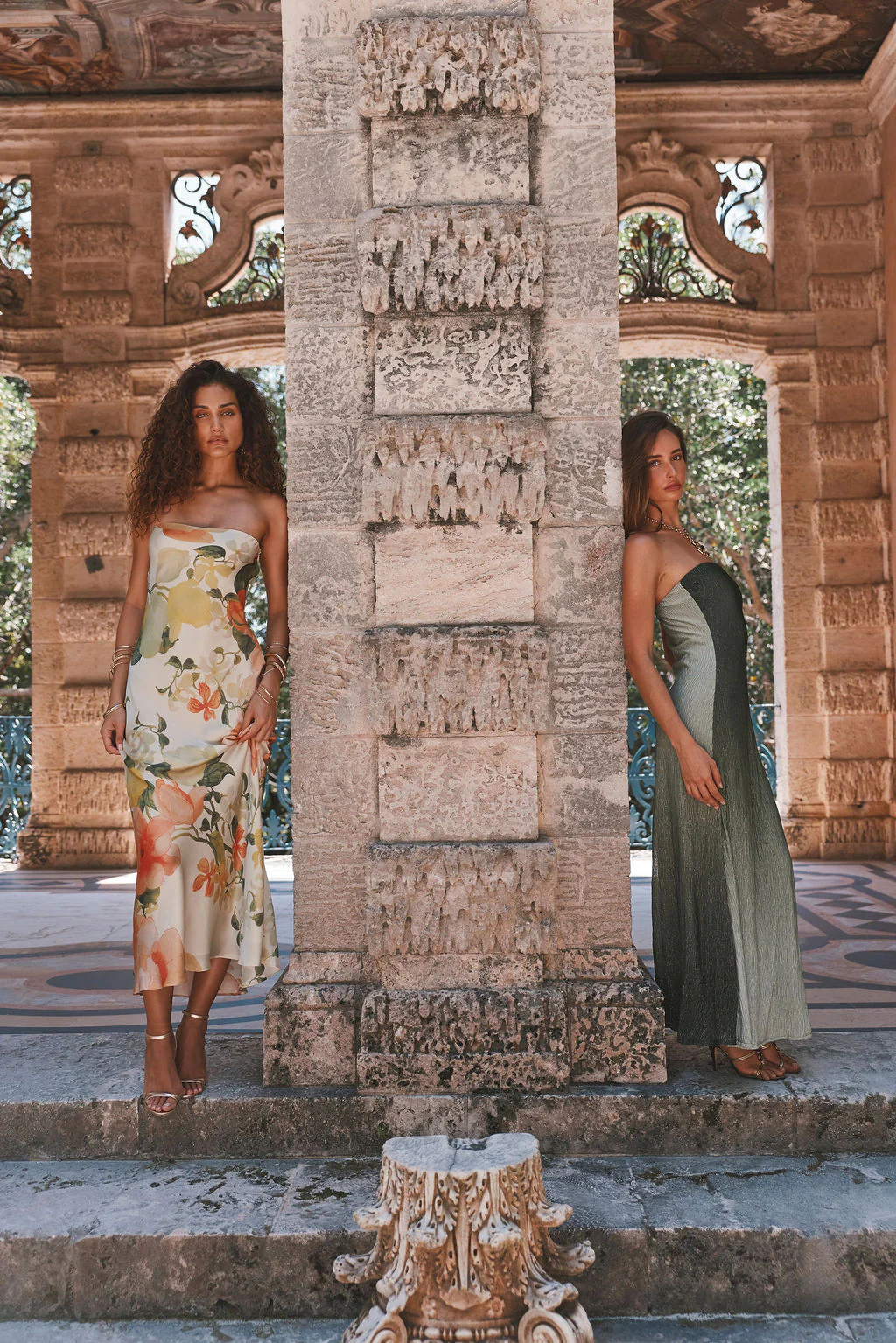 Camille Floral Strapless Maxi Dress - Image 5