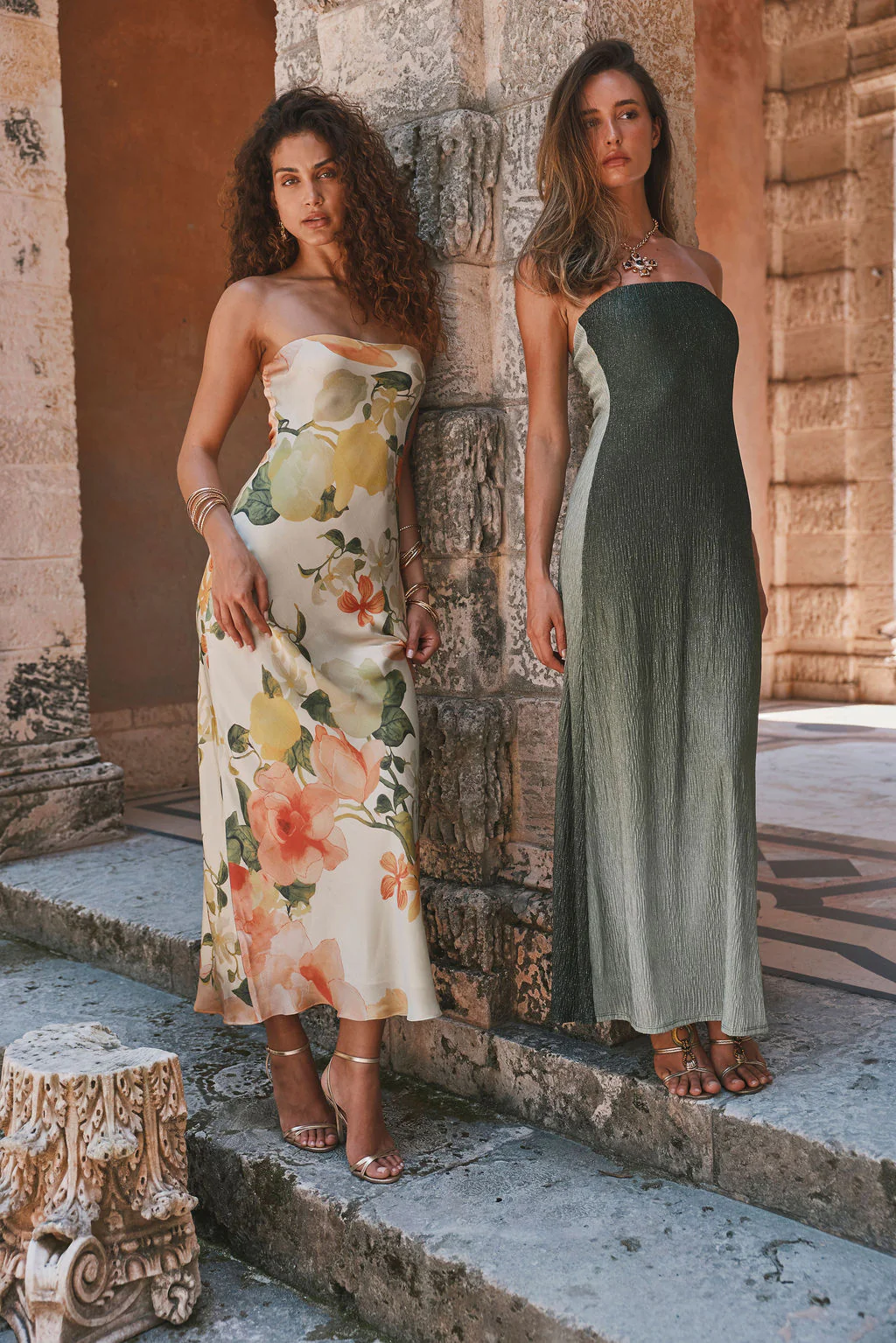 Camille Floral Strapless Maxi Dress - Image 8