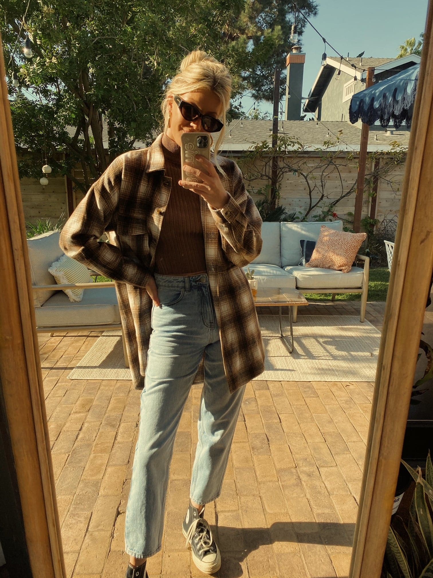 Crosby Brown Plaid Dress - Image 7
