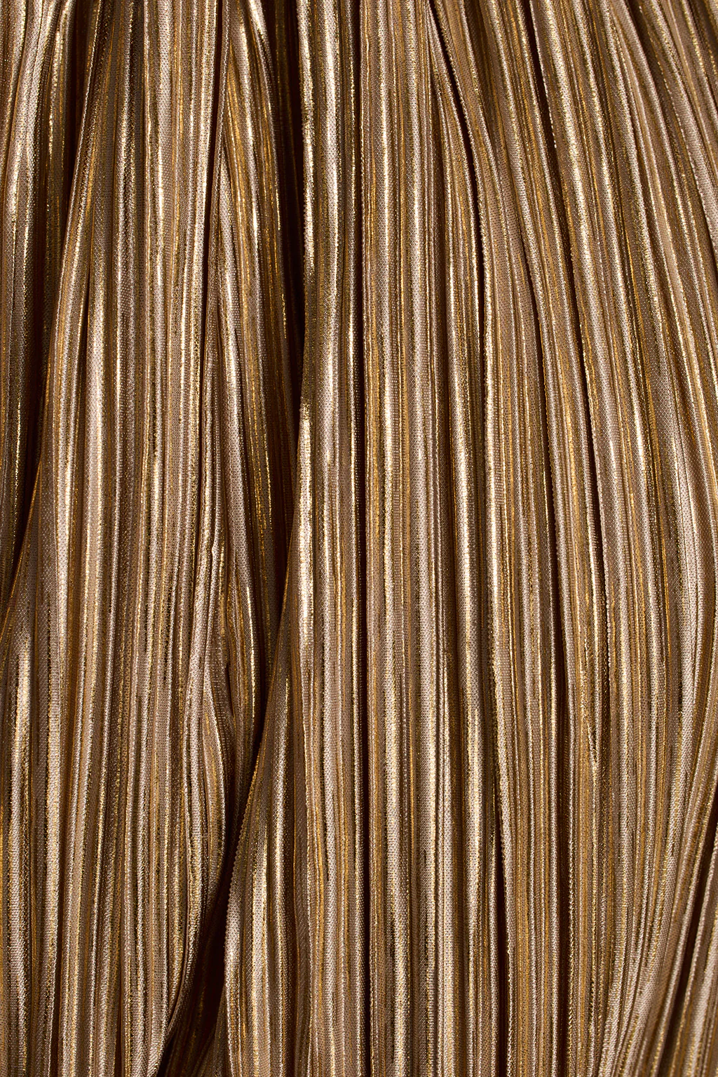Daybreak Gold Plisse Mini Dress - Image 8
