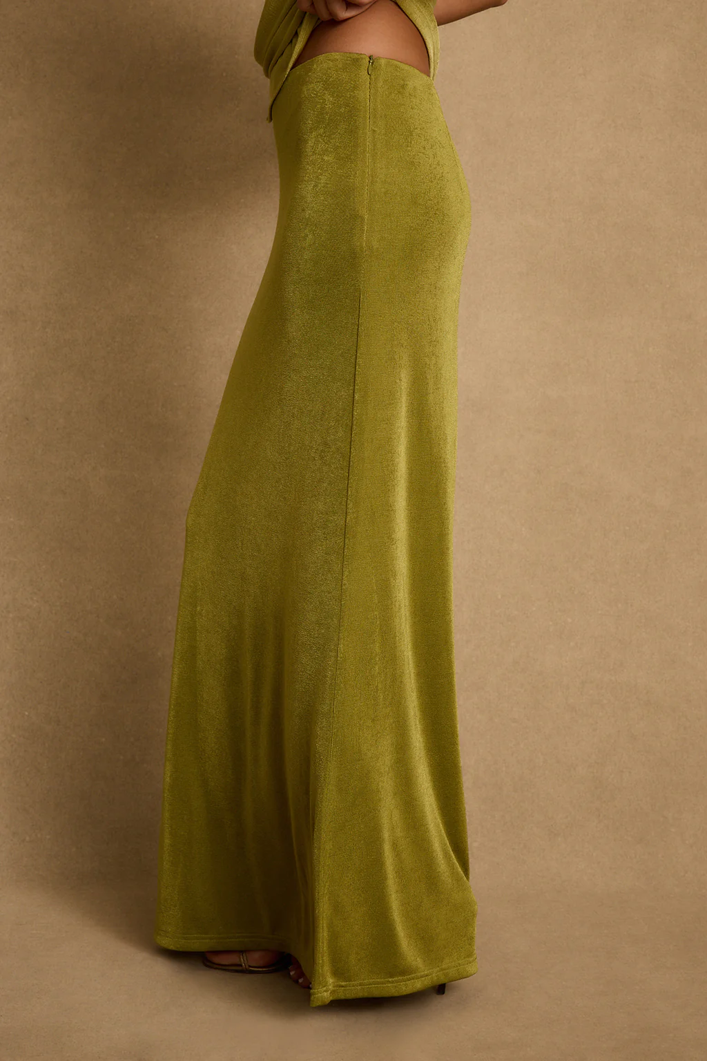 Eliana Chartreuse Maxi Skirt - Image 5