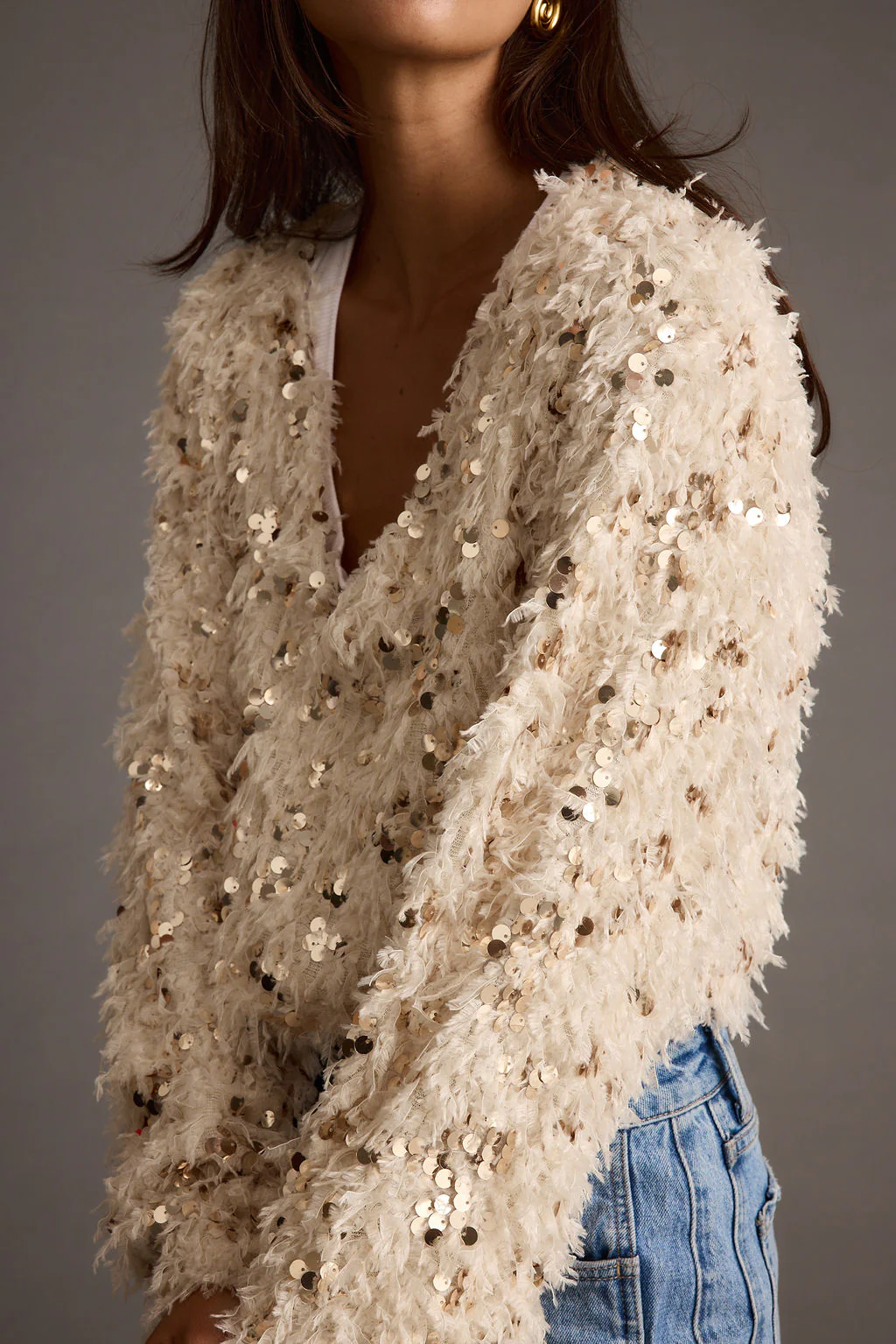 Fallon Sequin Long Sleeve Top - Image 7