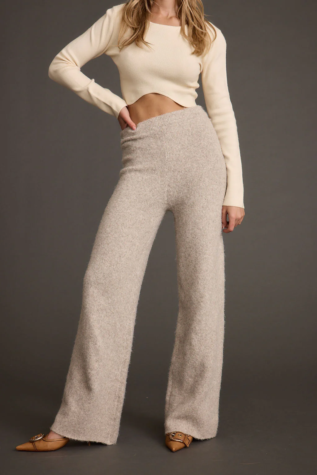 Finley Oatmeal Sweater Pant - Image 5