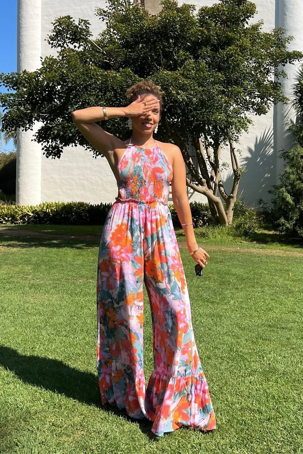 Ginny Multicolor Floral Jumpsuit - Image 3