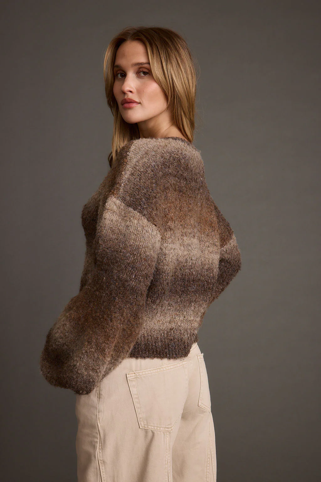 Helena Ombre Balloon Sleeve Sweater - Image 3