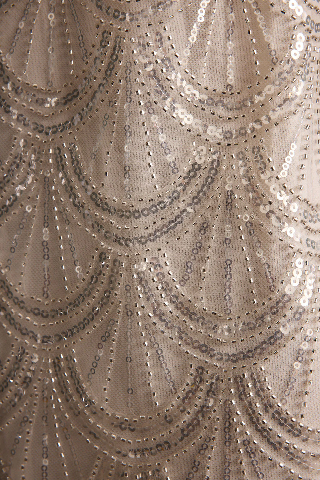 Izzie White Beaded Mini Dress - Image 6