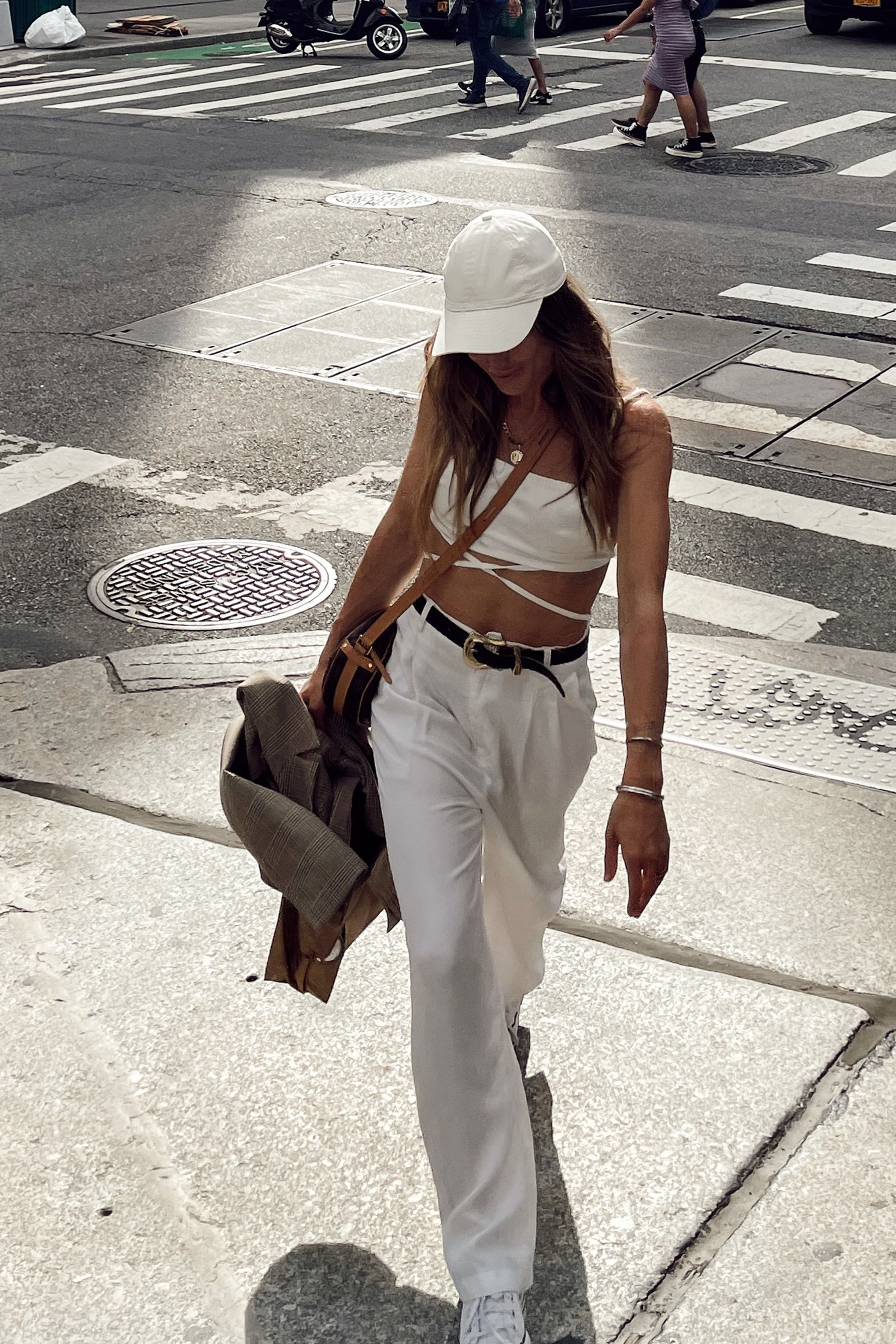 Jaxon White Wide Leg Trousers - Image 3