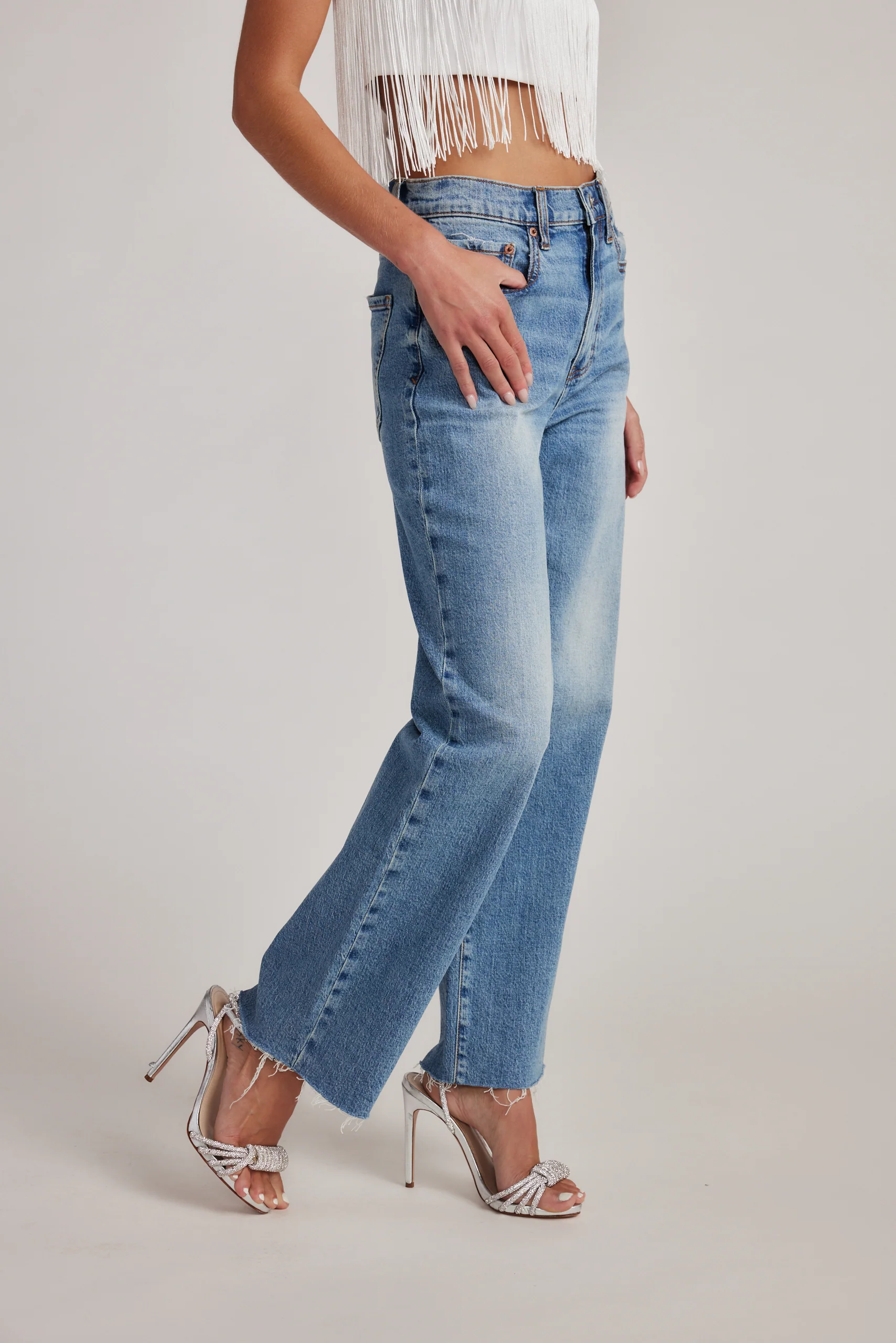 Katheryn Mid Rise Straight Leg Jeans - Image 11