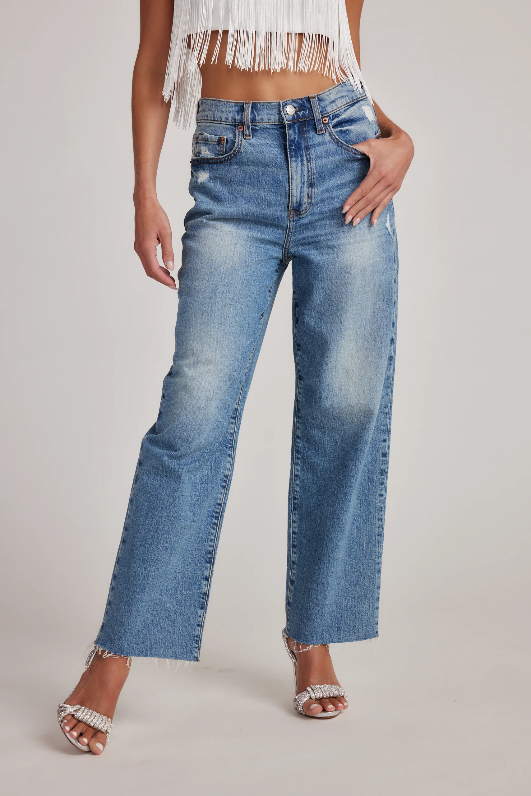 Katheryn Mid Rise Straight Leg Jeans - Image 9