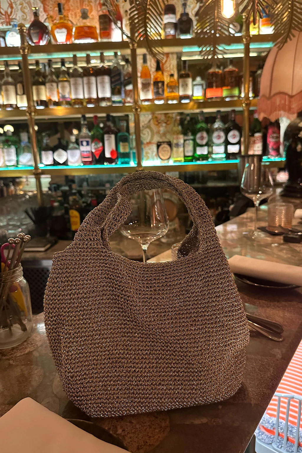 Laurel Silver Shimmer Shoulder Bag - Image 2