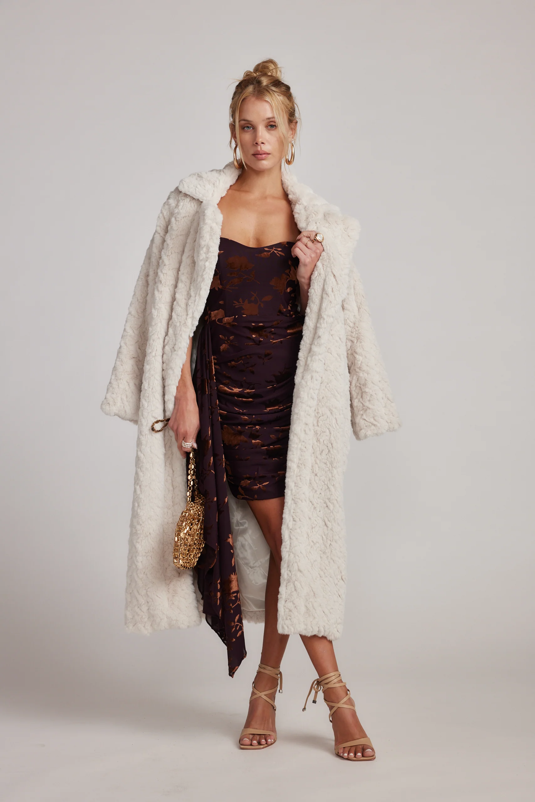 Love Machine Printed Velvet Mini Dress - Image 6