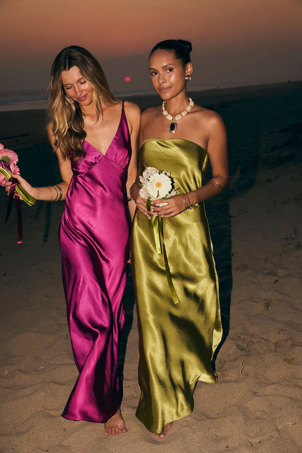 Natalia Chartreuse Strapless Maxi Dress - Image 2