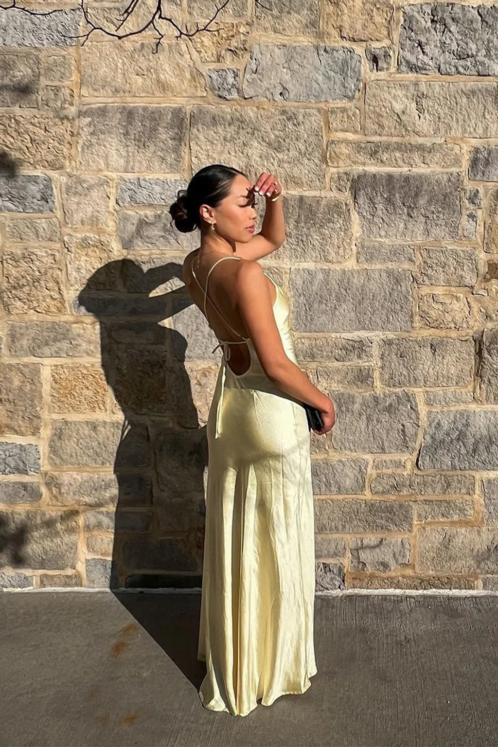 Natalia Yellow Maxi Dress - Image 3