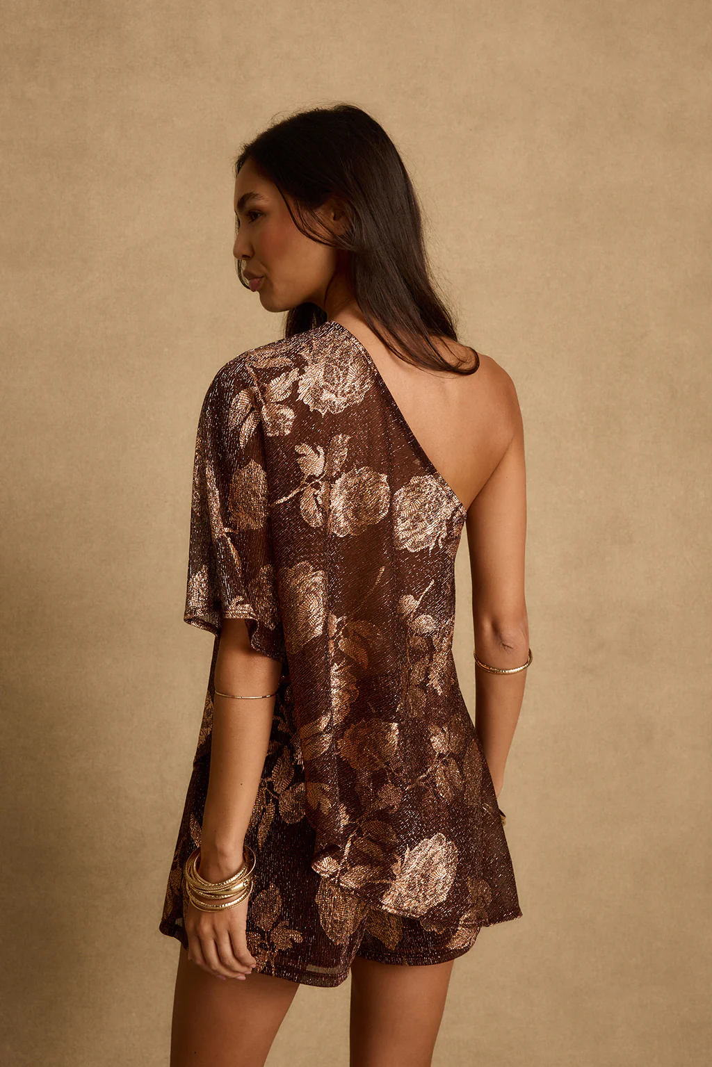 Naya Mocha Floral Shorts - Image 4