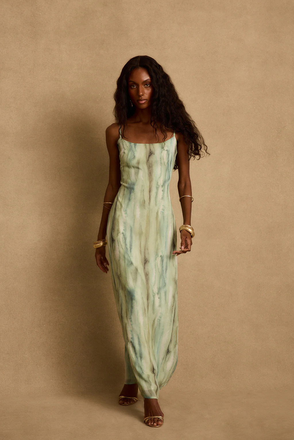 Nerissa Sage Chiffon Maxi Dress - Image 2