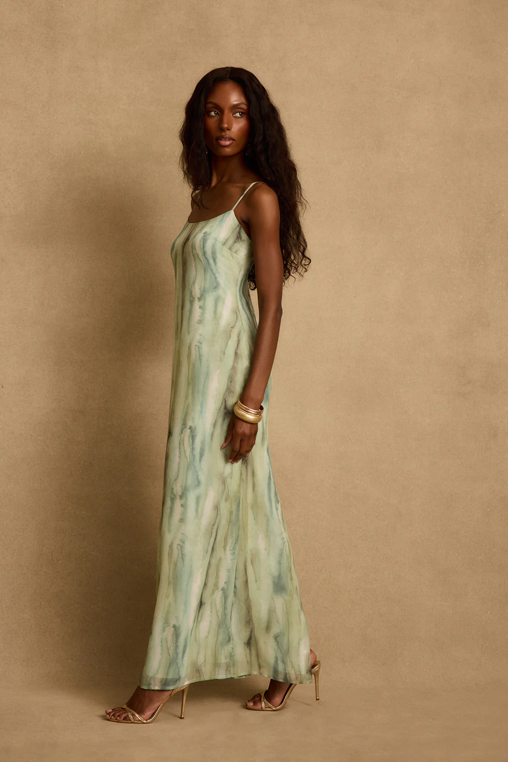 Nerissa Sage Chiffon Maxi Dress - Image 4