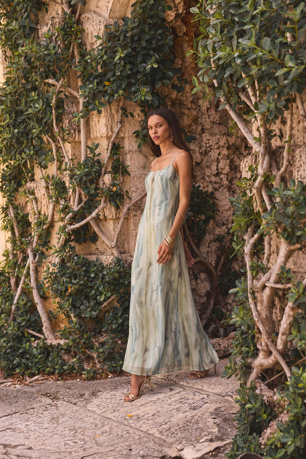 Nerissa Sage Chiffon Maxi Dress - Image 7