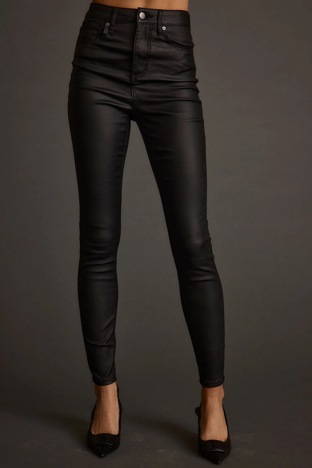 Nixon Black Coated Pants - Image 5