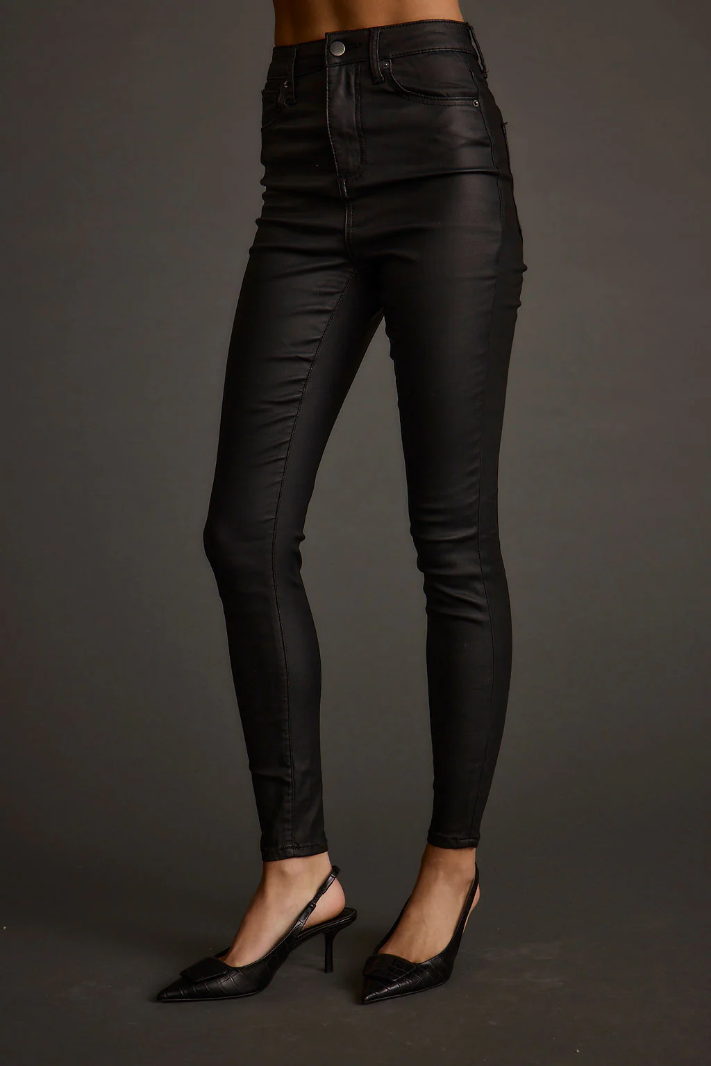 Nixon Black Coated Pants - Image 7