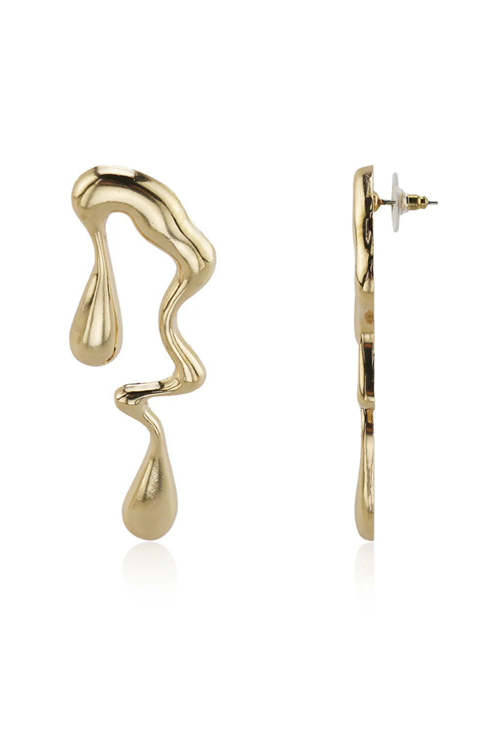 Over It Gold Drop Earrings - Image 3