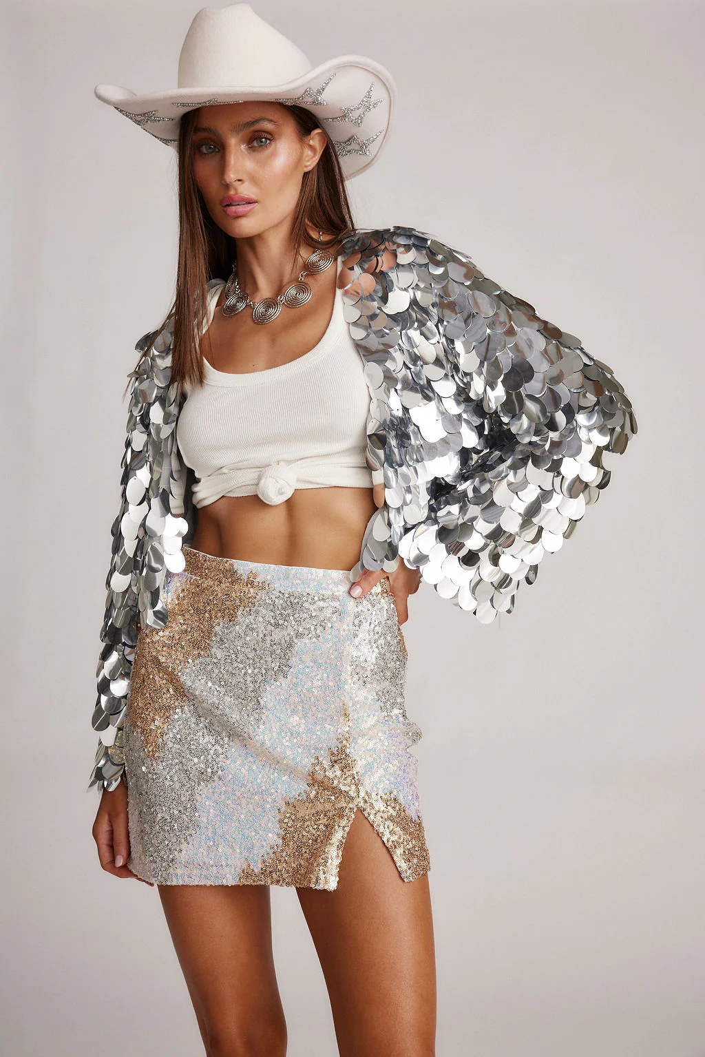 Pippa Silver Payette Jacket - Image 4