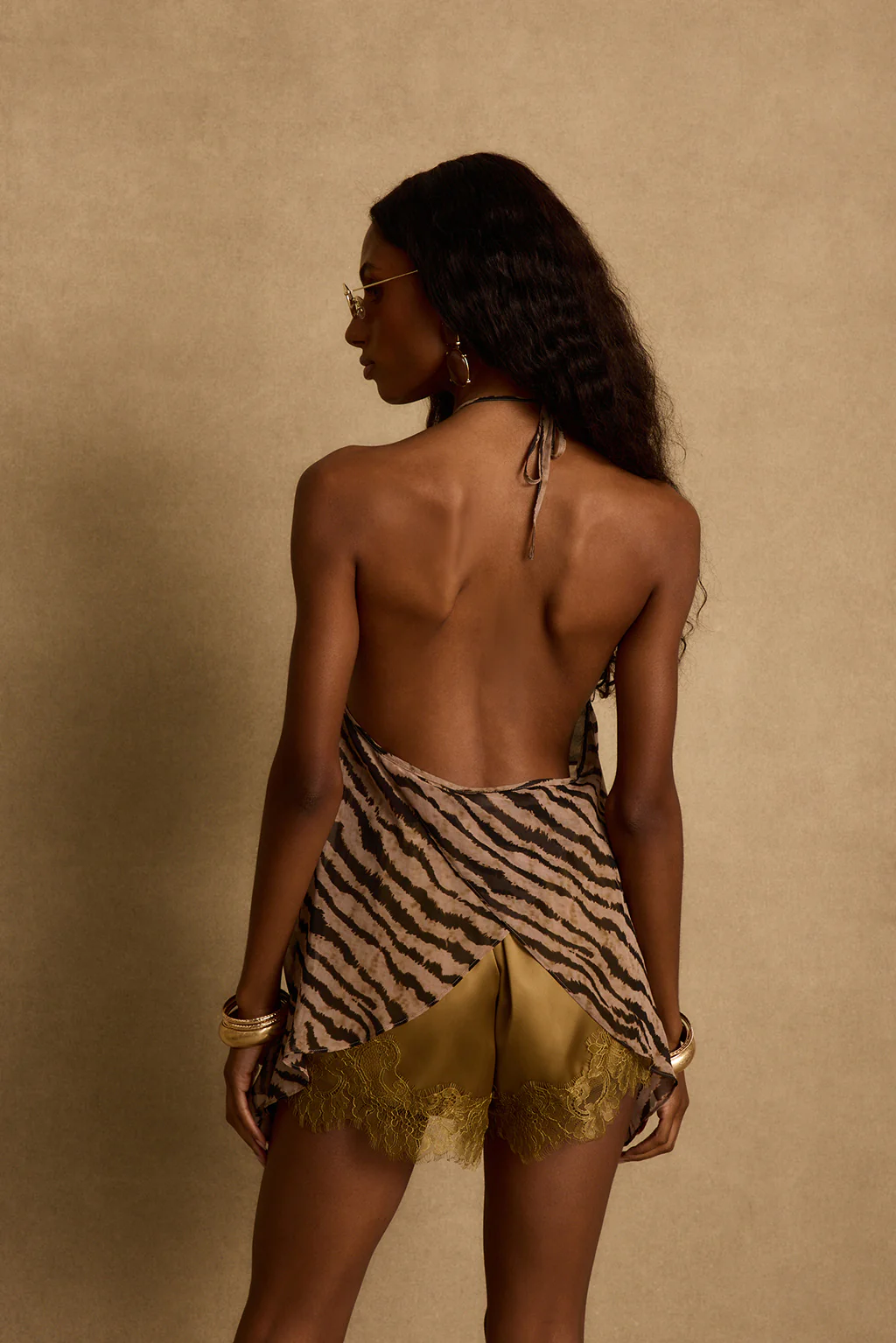 Rayna Tiger Stripe Halter Top - Image 3