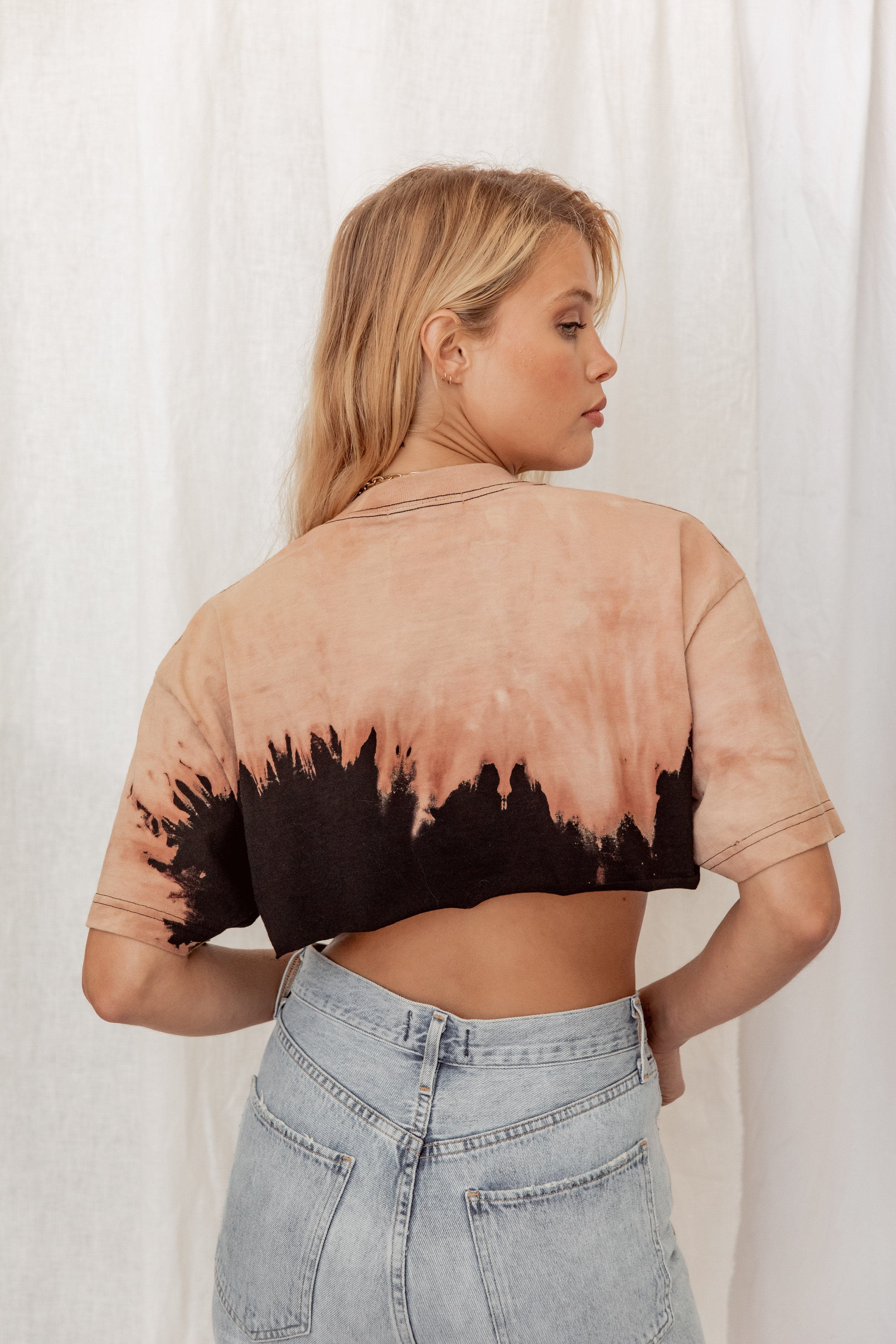Rolling Stones Tie Dye Classic Crop Tee - Image 2