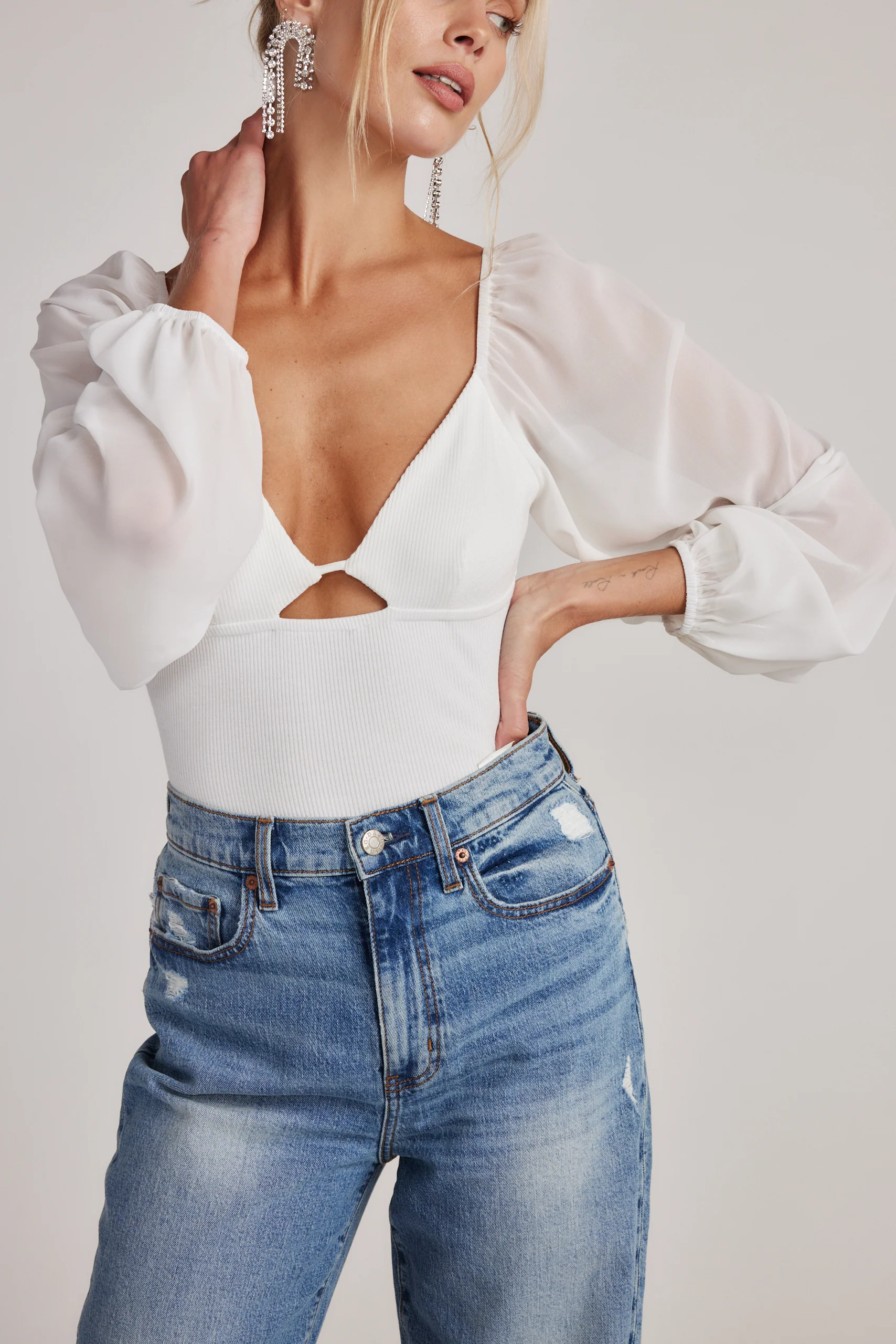 Roxie White Bodysuit - Image 3