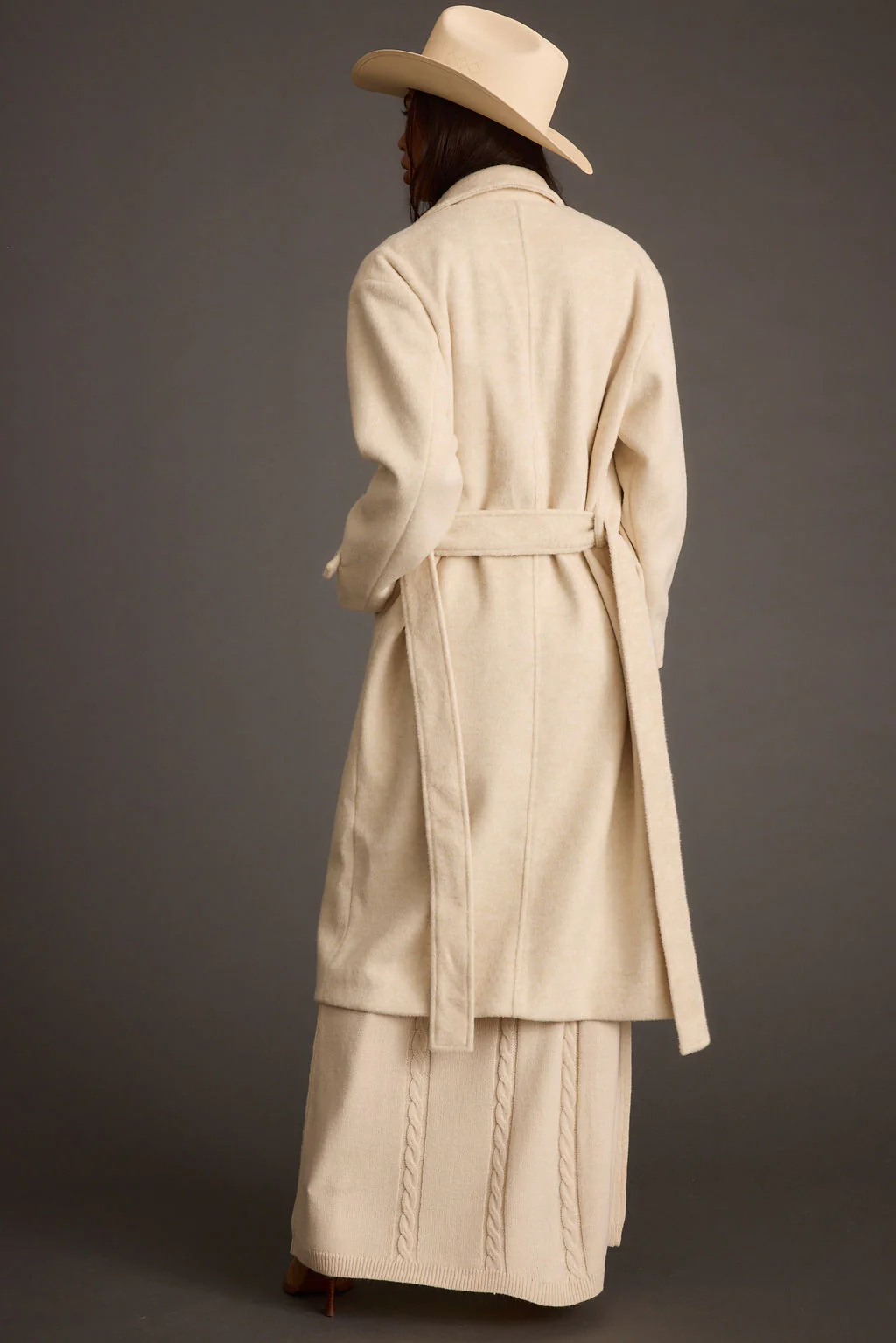 Sinclair Ivory Belted Coat - Image 4