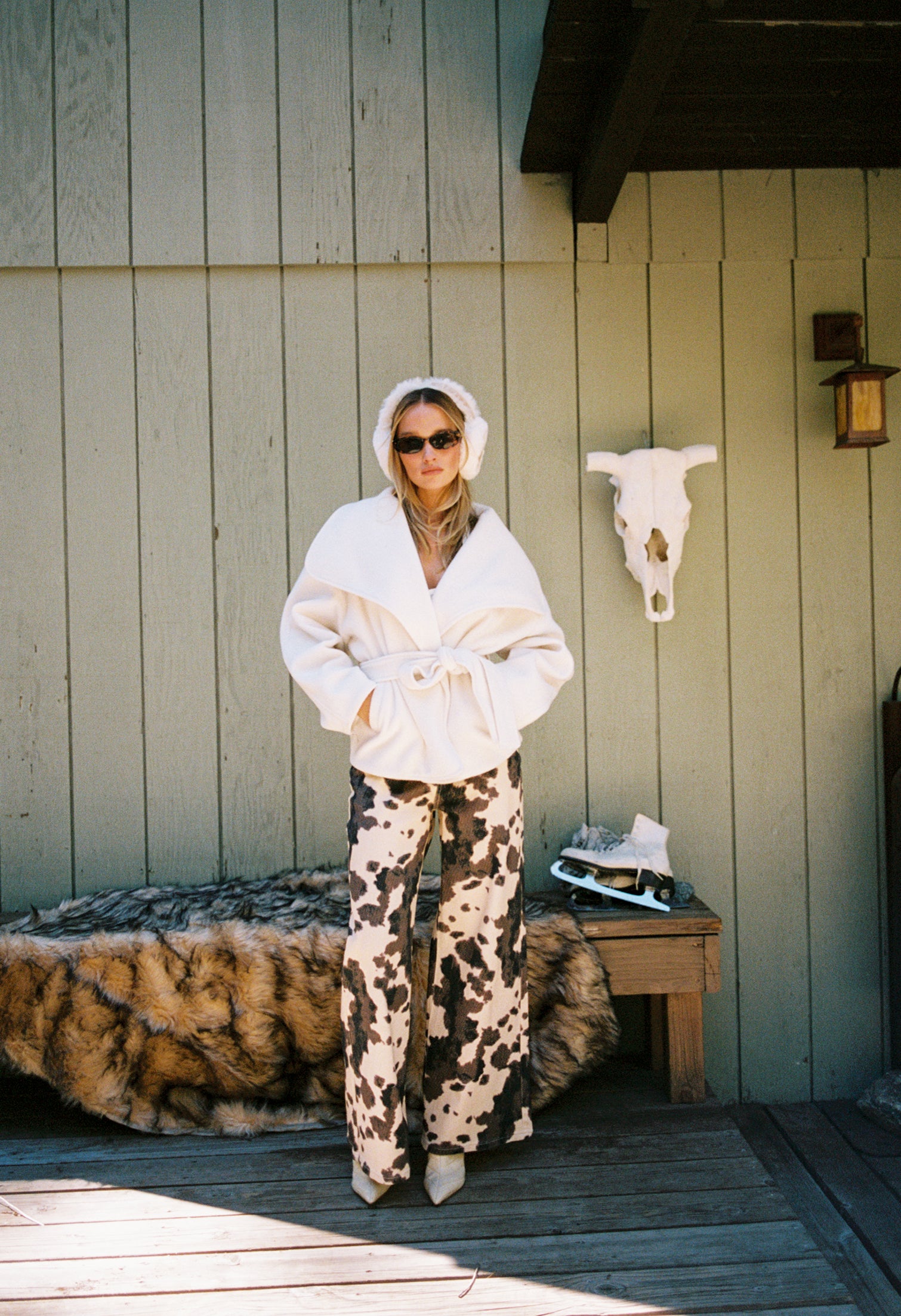 Snowcrest White Belted Coat - Image 2