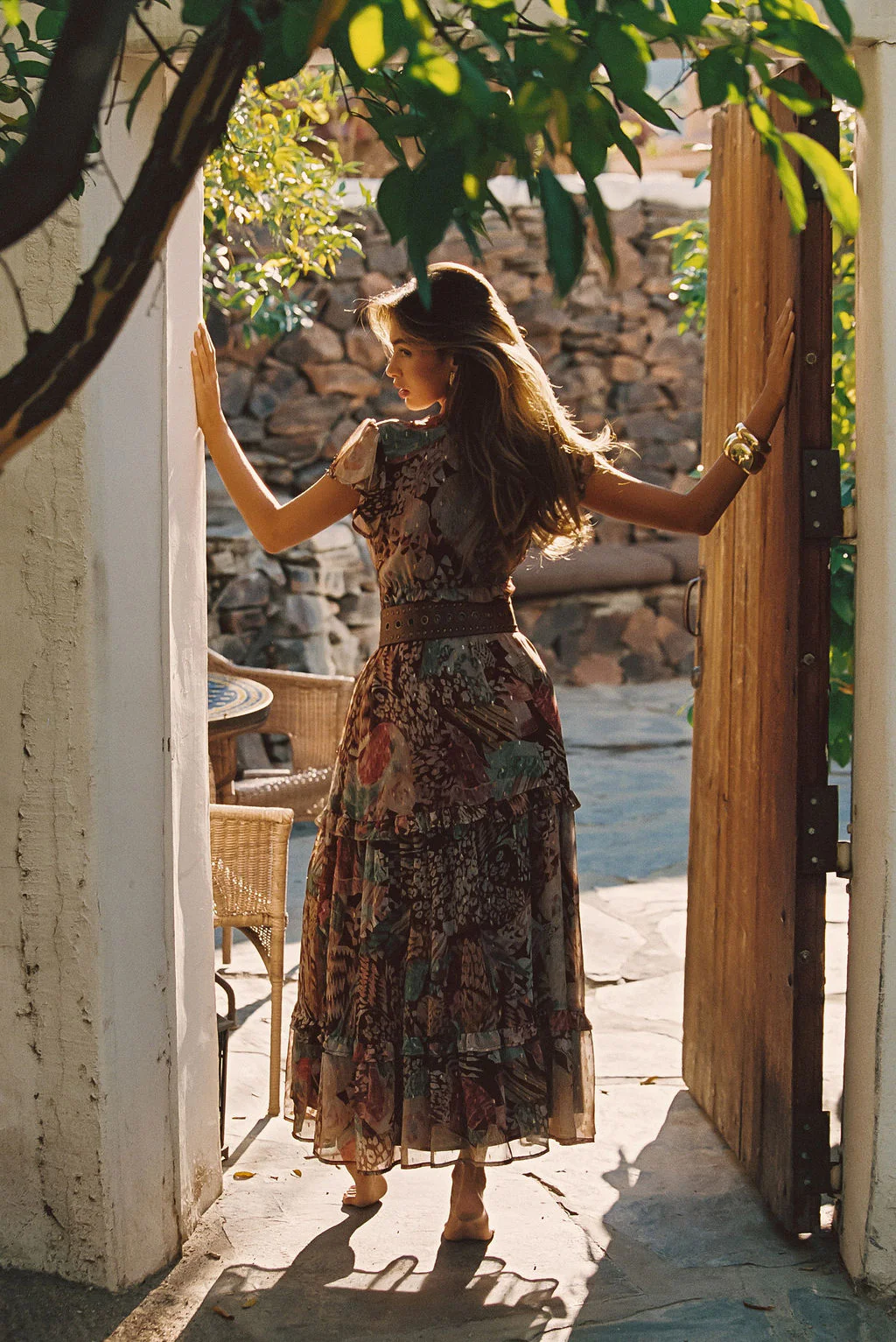 Sundance Rust Multi Printed Maxi Dress - Image 3