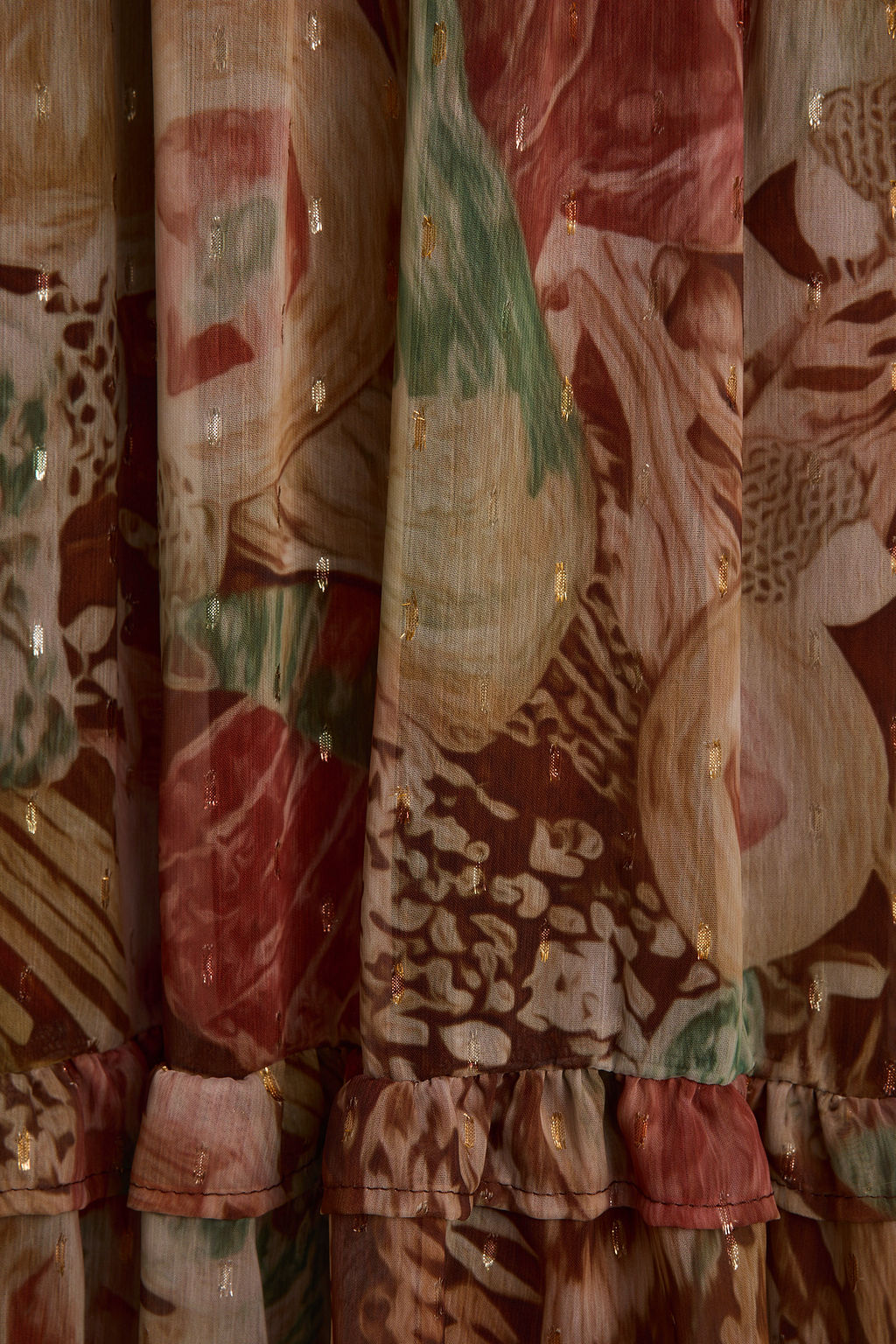 Sundance Rust Multi Printed Maxi Dress - Image 9