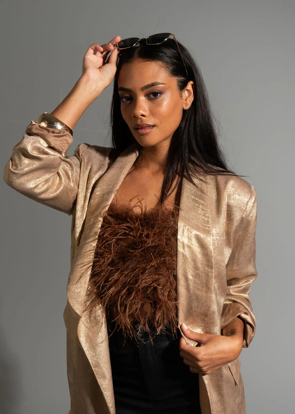 Waldorf Gold Shimmer Blazer - Image 12