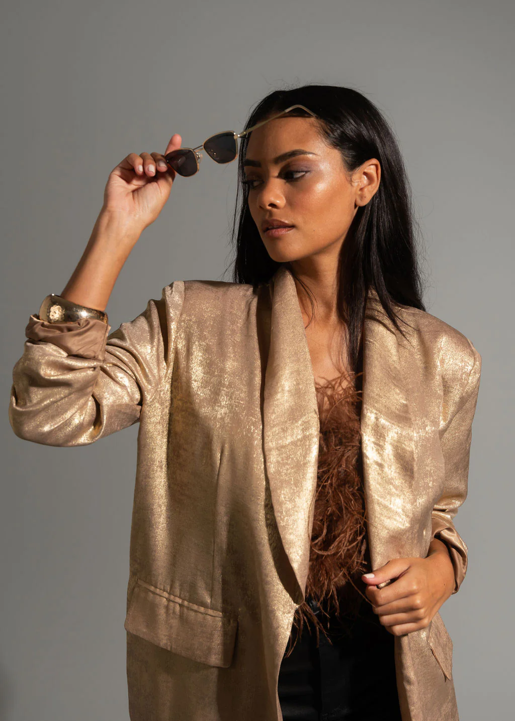 Waldorf Gold Shimmer Blazer - Image 9