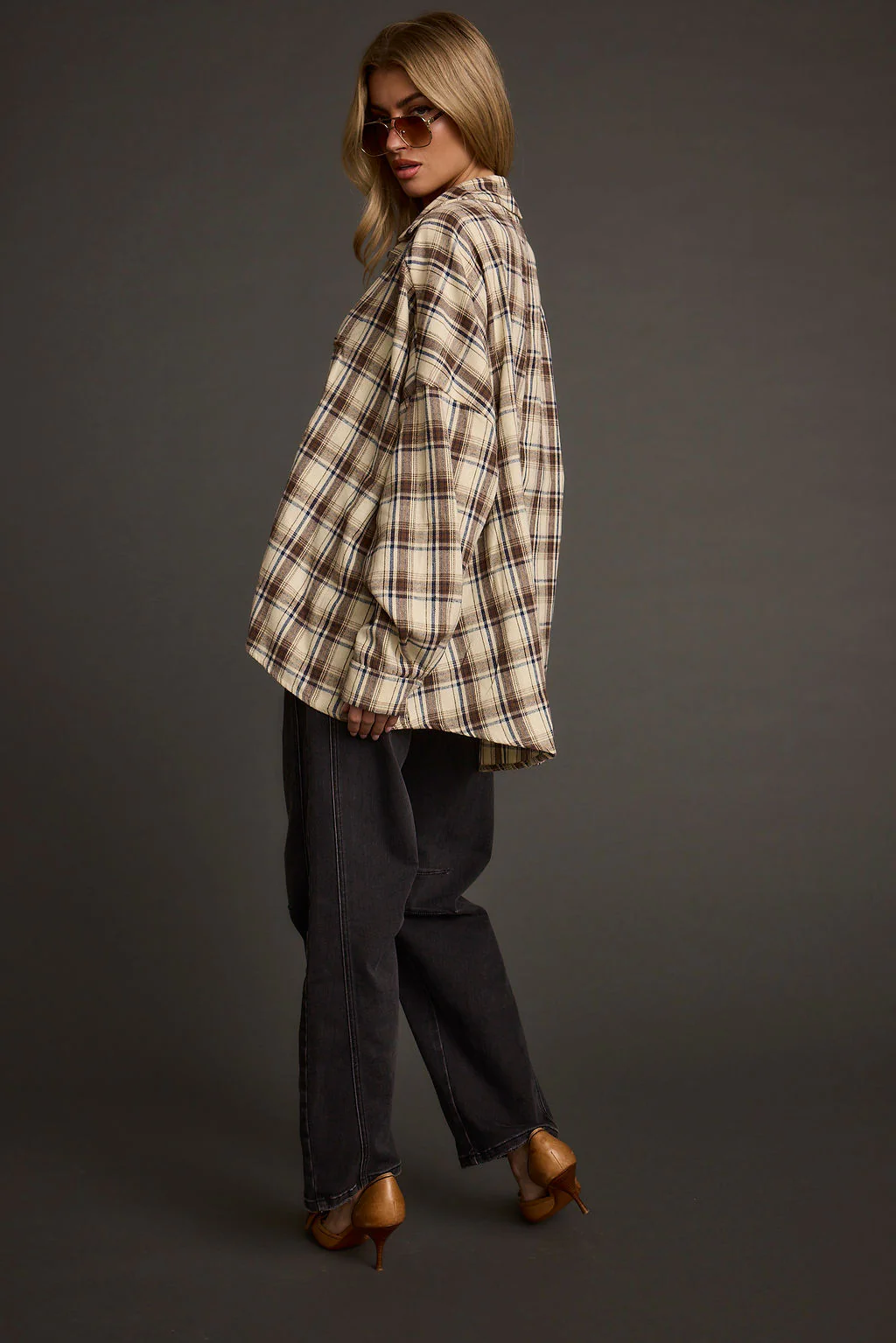 Williamsburg Beige Plaid Flannel - Image 3
