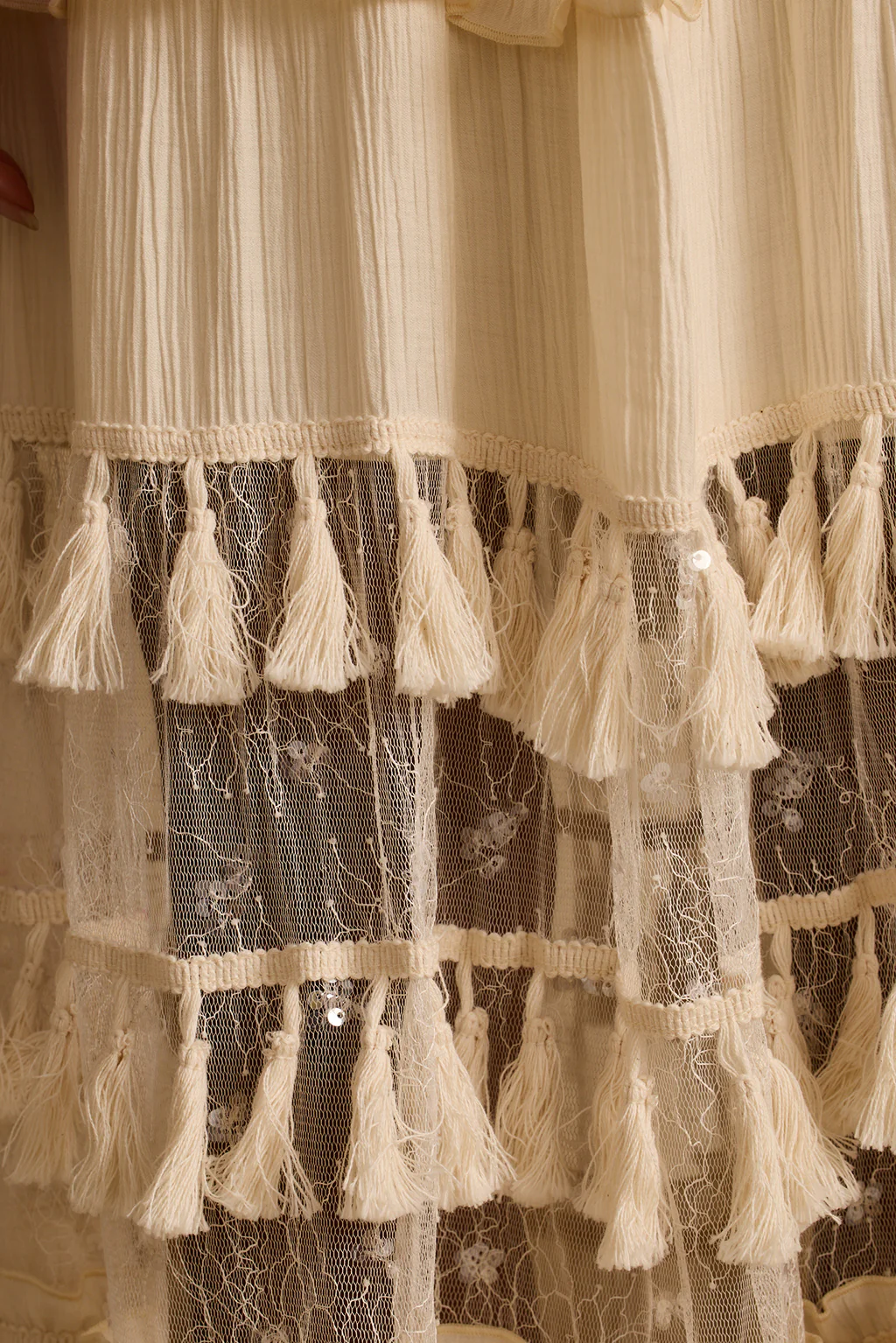 Willow Cream Maxi Dress - Image 9